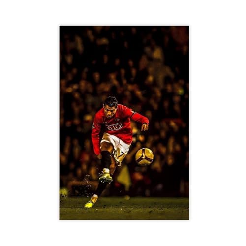 CSESTCGN Cristiano Ronaldo Poster auf Leinwand, Schlafzimmer, Dekoration, Landschaft, Büro, Raumdekoration, Geschenk, 30 x 45 cm von CSESTCGN