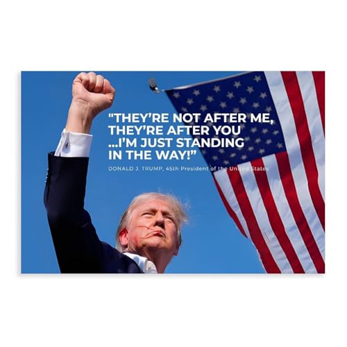 CSESTCGN Donald Trump Poster auf Leinwand, 8 Stück, Schlafzimmer, Dekoration, Landschaft, Büro, Raumdekoration, Geschenk, 20 x 30 cm von CSESTCGN