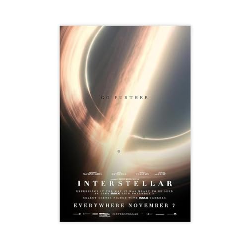 CSESTCGN Interstellar Filmposter, Leinwandposter, Schlafzimmer, Dekoration, Landschaft, Büro, Raumdekoration, Geschenk, 60 x 90 cm von CSESTCGN