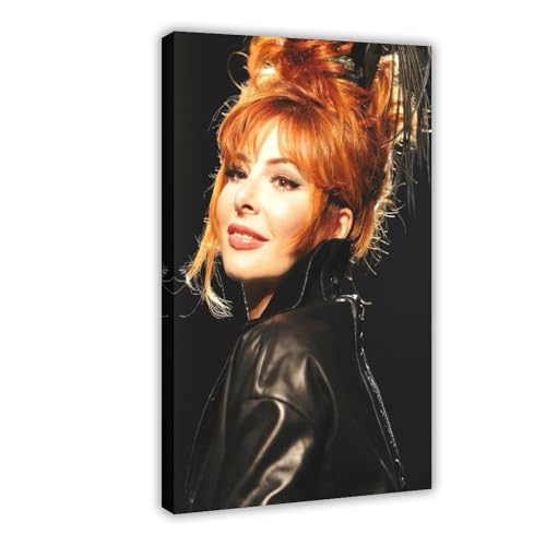 CSESTCGN Mylène Farmer-Poster, 5 Leinwand-Poster, Schlafzimmerdekoration, Landschaft, Büro, Raumdekoration, Geschenk, 40 x 60 cm von CSESTCGN