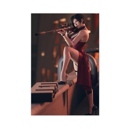 CSESTCGN Poster "Resident Evil Ada Wong", Leinwandposter, Wandkunst, Dekordruck, Gemälde für Wohnzimmer, Schlafzimmer, Dekoration, 30 x 45 cm von CSESTCGN