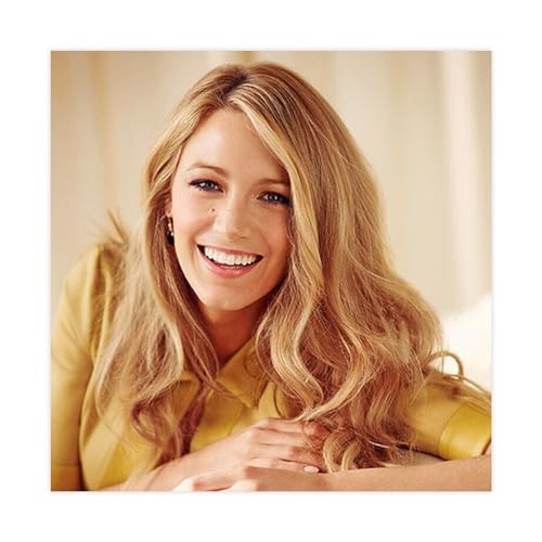 CSESTCGN Poster "Schauspielerin Blake Lively" auf Leinwand, Schlafzimmer, Dekoration, Landschaft, Büro, Raumdekoration, Geschenk, 30 x 30 cm von CSESTCGN
