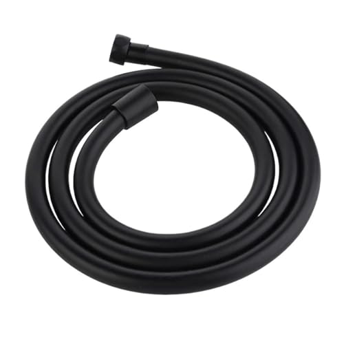 CSFFA 1,5/2,0 m PVC-Silikon-Duschkopfschlauch, flexibles Rohr, Hochdruckwasser, leistungsstarkes, mehrschichtiges Sanitär- und Badezimmerzubehör(1.5m black) von CSFFA