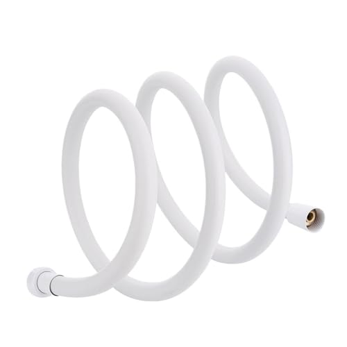 CSFFA 1,5/2,0 m PVC-Silikon-Duschkopfschlauch, flexibles Rohr, Hochdruckwasser, leistungsstarkes, mehrschichtiges Sanitär- und Badezimmerzubehör(2.0m white) von CSFFA