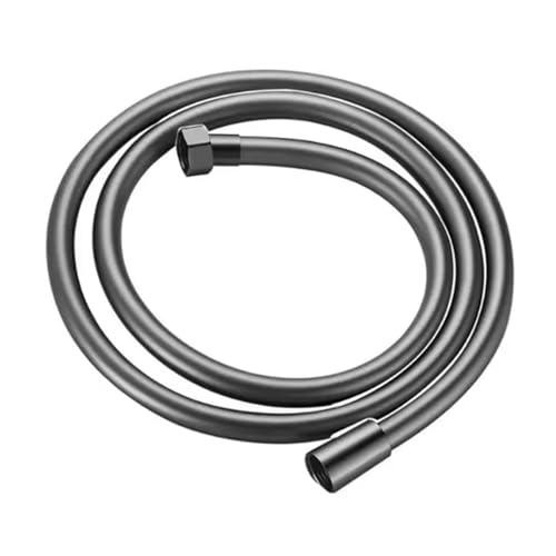 CSFFA 1,5/2/3 m grauer flexibler PVC-Handbrauseschlauch, flexibles, wickelsicheres, explosionsgeschütztes Duschrohr, Badezimmerzubehör(Gray,200cm) von CSFFA