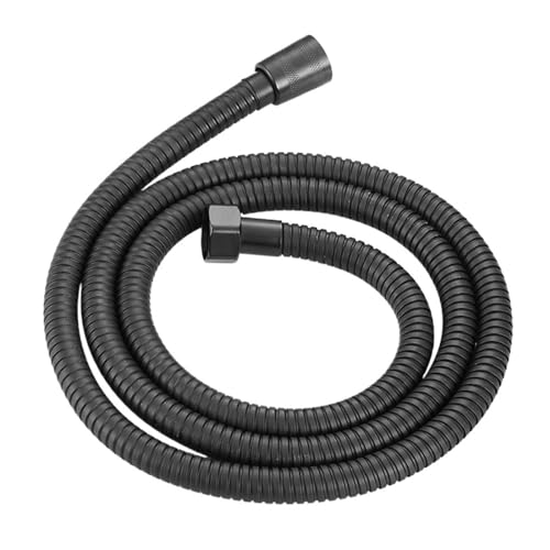 CSFFA 1,5/2 m Schwarz SUS 304 Flexibler Brauseschlauch Lange Badezimmer Dusche Wasserschlauch Verlängerung Sanitärrohr Ziehrohr Badzubehör(150cm) von CSFFA