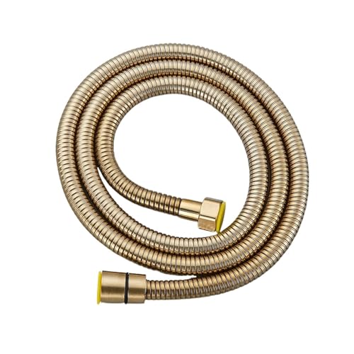 CSFFA 1,5 MBadezimmer-Ersatzbrauseschlauch, Handbrause-Ersatz, flexibler Schlauch/Rohr, schwarze Bronze, Wasserhahn-Schlauchleitung(Brushed Golden) von CSFFA