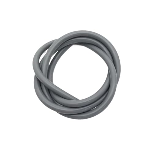 CSFFA 1 Meter ID2 3 4 5 6 7 8 9 10 12 mm Silikonrohr Flexibler Gummischlauch Lebensmittelqualität Softdrink-Rohr Wasseranschluss Bunte Sanitär(Gray Silicone tube,1 METER_OD 9XID 6MM) von CSFFA
