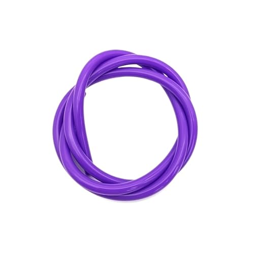 CSFFA 1 Meter ID2 3 4 5 6 7 8 9 10 12 mm Silikonrohr Flexibler Gummischlauch Lebensmittelqualität Softdrink-Rohr Wasseranschluss Bunte Sanitär(Purple Silicone tube,1 METER_OD 6XID 3MM) von CSFFA