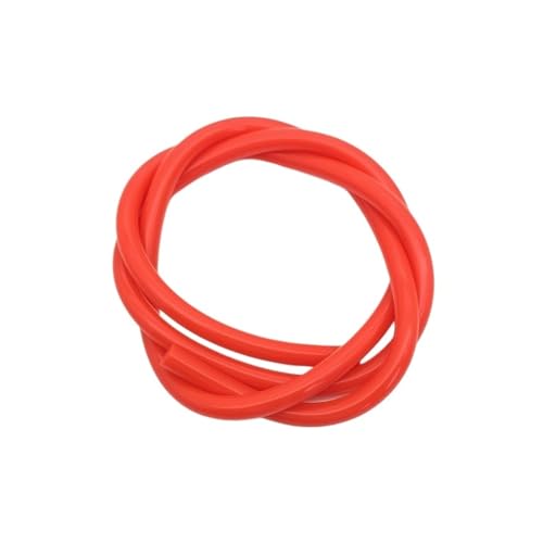 CSFFA 1 Meter ID2 3 4 5 6 7 8 9 10 12 mm Silikonrohr Flexibler Gummischlauch Lebensmittelqualität Softdrink-Rohr Wasseranschluss Bunte Sanitär(Red Silicone tube,1 METER_OD 4XID 2MM) von CSFFA