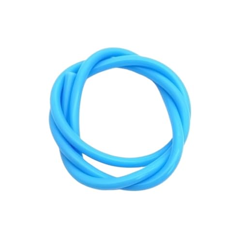 CSFFA 1 Meter ID2 3 4 5 6 7 8 9 10 12 mm Silikonrohr Flexibler Gummischlauch Lebensmittelqualität Softdrink-Rohr Wasseranschluss Bunte Sanitär(Skyblue Silica tube,1 METER_OD 8XID 6MM) von CSFFA
