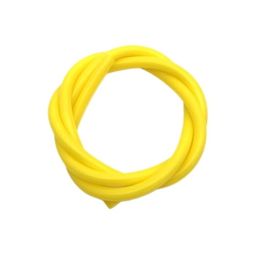 CSFFA 1 Meter ID2 3 4 5 6 7 8 9 10 12 mm Silikonrohr Flexibler Gummischlauch Lebensmittelqualität Softdrink-Rohr Wasseranschluss Bunte Sanitär(Yellow Silicone tube,1 METER_OD 4XID 2MM) von CSFFA