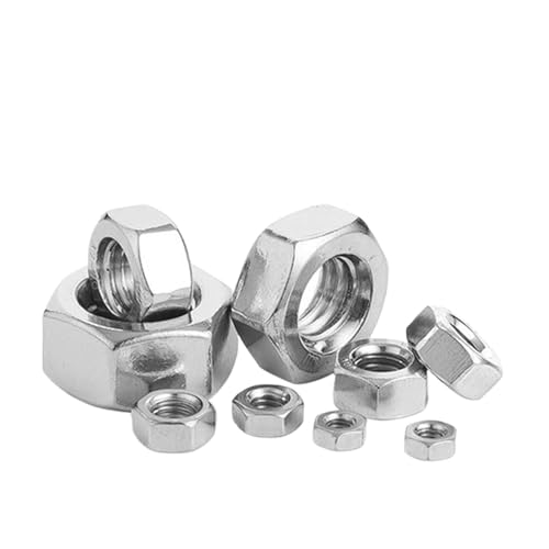 CSFFA 10 teile/los 304 Edelstahl Hex Sechskantmuttern DIN555 M2 .5 M3 M4 M5 M6 M8 M10(M5) von CSFFA