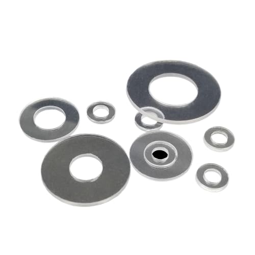 CSFFA 100 Stück M1.6 M2 M2.5 M3 M4 M5 M6 M8 M10 M12 Weich-Hartplastik PVC Transparent Isolierende Flachdichtung Pad Ring Spacer Flache Unterlegscheibe(Hard,M3x6x1mm) von CSFFA