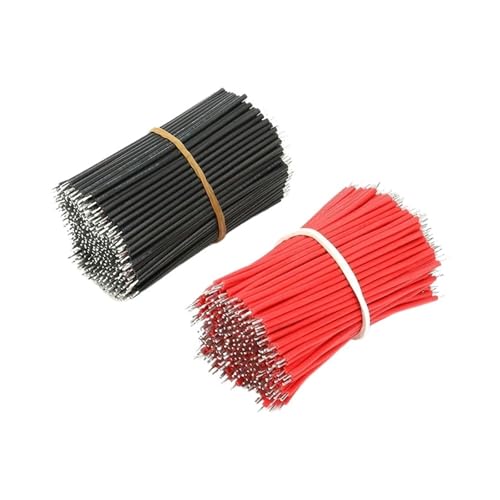CSFFA 100 teile/satz 22AWG Breadboard Jumper Kabel Drähte Kit 6cm Fly Jumper Draht Kabel Zinn Leiter Drähte 2 Farben PCB Solder Cabl(Black) von CSFFA