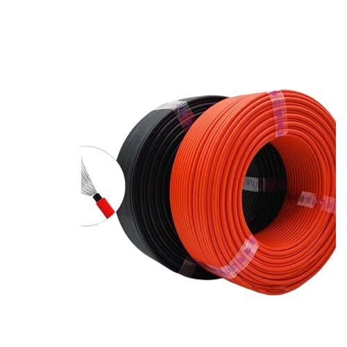 CSFFA 10AWG 30M 50M 100M 6MM 4MM Solar Kabel Schwarz Oder Rot PV Hohe Kupfer(Red and Black,30M,12 AWG(4MM)) von CSFFA