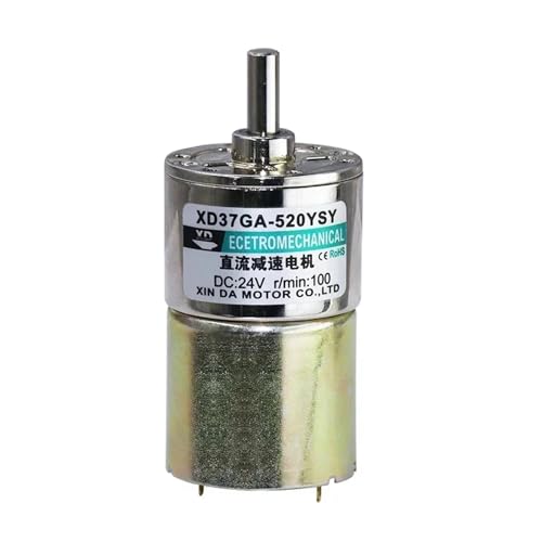 CSFFA 12-V-24-V-Mikro-DC-Getriebemotor kann die positive und negative Rotation einer Permanentmagnet-Getriebemaschine beschleunigen(37GA-520YSY,300 RPM_12V) von CSFFA