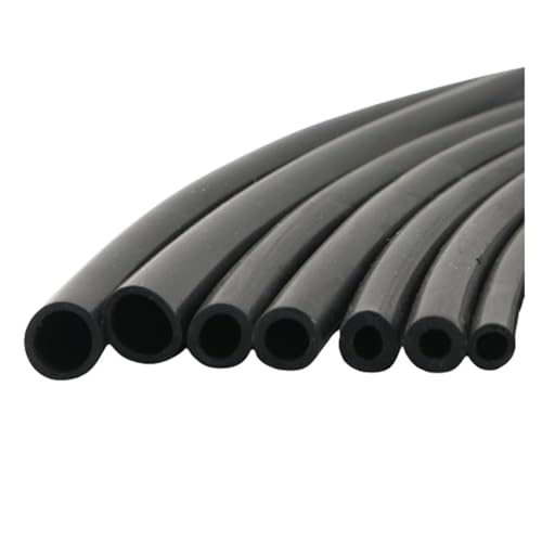 CSFFA 1M/5M10M Schwarzer Silikonschlauch Flexibler Gummischlauch 1 2 4 5 6 7 8 9 10 11 12 14 16 mm Flexibler weicher Silikonschlauch(1 Meter,ID 2mm x OD 4m) von CSFFA