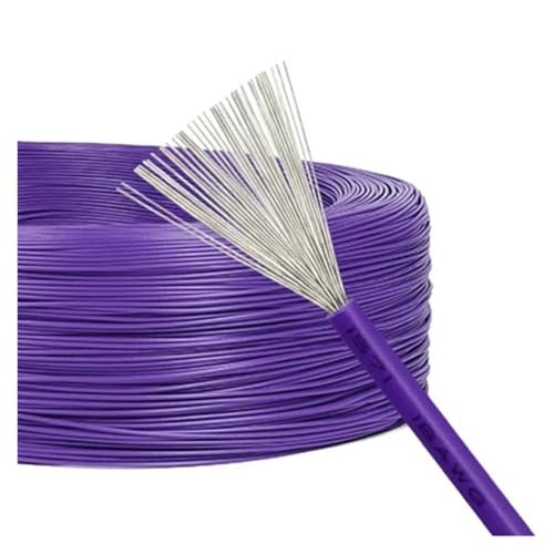 CSFFA 2/10M UL1571 Kupferdraht 32 30 28 26 24 22 20 18 16AWG Umweltfreundliche PVC-Isolierung DIY-Leitung LED Verzinntes elektronisches Kabel(Purple,2 meters,22AWG) von CSFFA