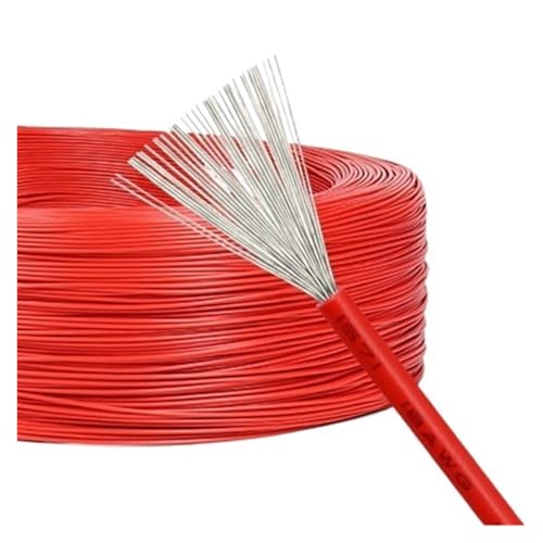CSFFA 2/10M UL1571 Kupferdraht 32 30 28 26 24 22 20 18 16AWG Umweltfreundliche PVC-Isolierung DIY-Leitung LED Verzinntes elektronisches Kabel(Red,2 meters,22AWG) von CSFFA