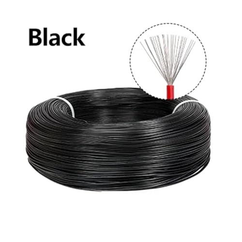CSFFA 2/5M UL1007 Elektronische Drähte 30 28 26 24 22 20 18 16AWG 300V PVC Isolierte Verzinnten Kupfer Kabel DIY Beleuchtung LED Draht Linie(Black,5 meters,26 AWG) von CSFFA