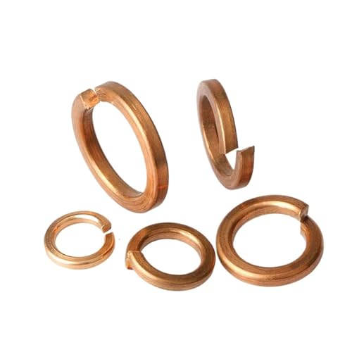 CSFFA 2-30 PCS Messing Federring M3 M4 M5 M6 M8 M10 M12 M14 M16 M18 Kupferscheibe(M8-10 Pcs) von CSFFA