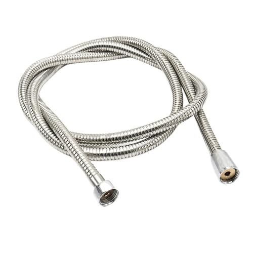 CSFFA 2 m/2,5 m/3 m Schwarz Silber 304 Edelstahl Brauseschlauch G1/2 Badzubehör(Brushed Nickel,2m) von CSFFA