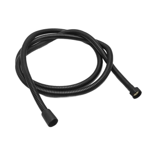 CSFFA 2 m/2,5 m/3 m Schwarz Silber 304 Edelstahl Brauseschlauch G1/2 Badzubehör(Matte black,2m) von CSFFA