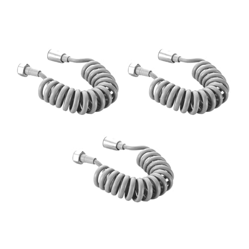 CSFFA 2 m 3 m 5 m weicher, flexibler, langer Feder-Duschkopfschlauch, Toiletten-Bidet-Shattaf-Sprühgerät, Telefonleitungsschläuche, Badezimmer-Zubehör(3pcs,3M) von CSFFA