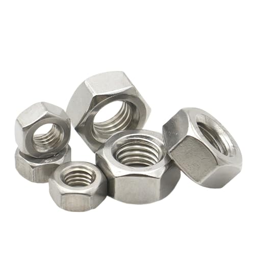 CSFFA 304 Edelstahl 1/2/5/10/20/25/50 Stück M1 .2 .4 .6 M2 .5 M3 M4 M5 M6 M8 M10-M36 Sechskantmuttern DIN934 Metrisch(M36 x 1pc) von CSFFA