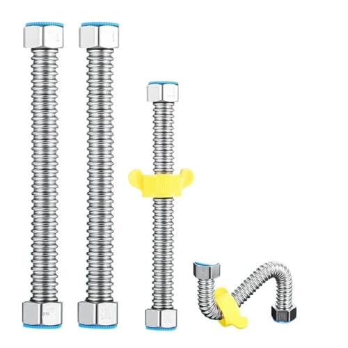 CSFFA 304 Edelstahl Waschbecken & WC Wasser Weaved 1/2 "Sanitärschlauch, Bad Heizung Verbinden Wellrohre Mit Wrench Rohr(60cm) von CSFFA