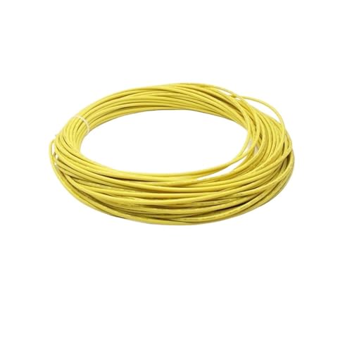 CSFFA 5/10 m Silikondrähte UL3135 Elektronischer Draht 30 28 26 24 22 20 18 16 14 12 10 AWG Hochtemperaturbeständiges verzinntes Kupferkabel(Yellow,5 meters,12AWG) von CSFFA