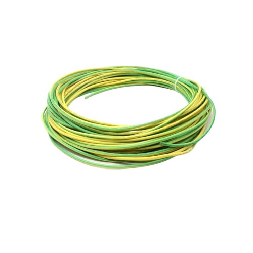 CSFFA 5/10 m Silikondrähte UL3135 Elektronischer Draht 30 28 26 24 22 20 18 16 14 12 10 AWG Hochtemperaturbeständiges verzinntes Kupferkabel(Yellow-Green,5 meters,20AWG) von CSFFA