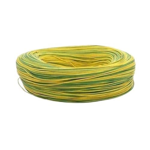 CSFFA 5/10 m UL1007 Elektronischer Draht 30 28 26 24 22 20 18 16 AWG DIY 80 °C 300 V PVC-isoliertes Kabel Verzinnte Kupferleitung(Yellow Green,5m,28AWG) von CSFFA