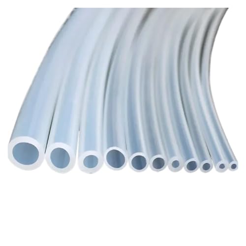 CSFFA 5/10M Lebensmittelqualität Transparenter Silikonkautschukschlauch ID 0,5 1 2 3 4 5 6 7 8 9 10 Mm OD Flexibler ungiftiger Silikonschlauch Klar Weich(9 x 13mm 5 meters) von CSFFA