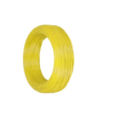 CSFFA 5/10M UL1571 32AWG -16AWG PVC Elektronische Draht Flexible Kabel Isolierte Verzinnte Kupfer Umwelt LED Linie DIY(Yellow,5M,30 AWG) von CSFFA