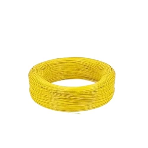 CSFFA 5~500m UL1571 PVC-Elektronikkabel 32 30 28 26 AWG DIY-Kabel Flexibles isoliertes verzinntes Kupferkabel Umwelt-LED-Drahtleitung(Yellow,200 meters,28AWG) von CSFFA