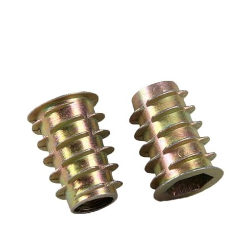 CSFFA 50 teile/los M4 M5 M6 M8 M10 Zink-legierung Gewinde Interne Und Externe Zahn Muttern Flansch Typ Hexagonal Stick Kopf Möbel muttern(M8x25mm x50) von CSFFA