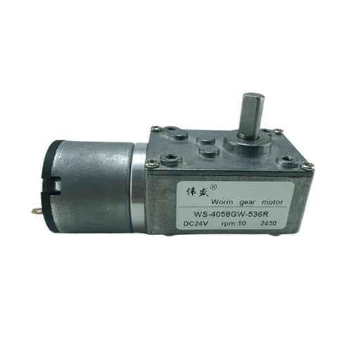 CSFFA 536R DC-Drehzahlmotor 12V24V rechtwinkliger Turboschneckenmotor mit hohem Drehmoment 4058GW Drehzahlregelungsmotor(68 RPM_12V) von CSFFA