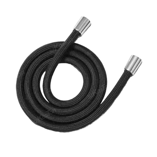 CSFFA Badezimmer Nylon Hochdruck Flexible Glatte 1,5/2,0 Meter Brauseschlauch Flexible Handheld Anti Wicklung GI/2 Universal Rohr Rohr(Black,1.5M) von CSFFA