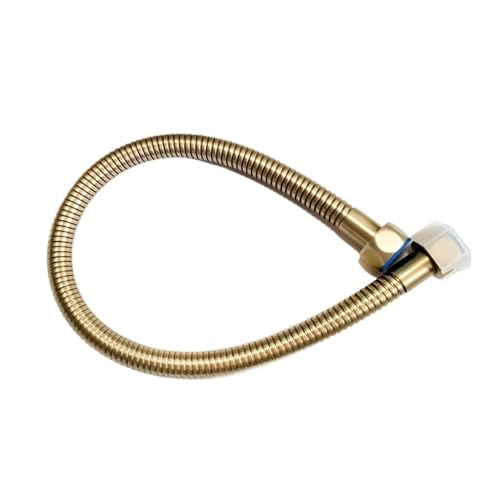 CSFFA Duschschläuche Edelstahlschläuche Gebürsteter goldener (matter) Sanitärschlauch Edelstahl-Sanitärschlauch for 30 cm/50 cm(Brushed Golden 3l4,30cm) von CSFFA