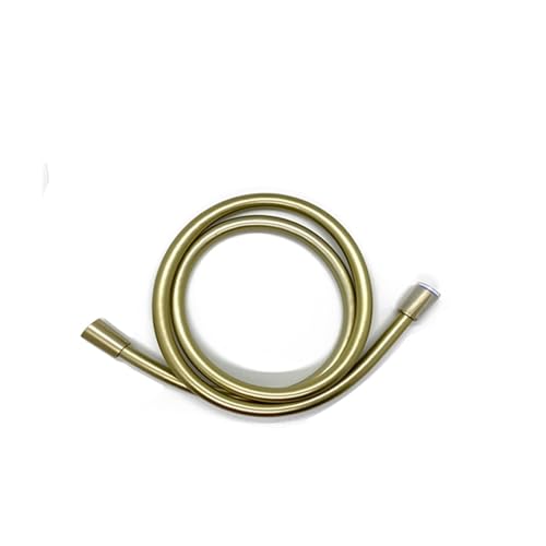 CSFFA Duschschlauch, 1,2 m, 1,5 m, 2 m, Badezimmer-Wasserschlauch, Schwarz, Gold, Grau, PVC-Handbrauseschlauch, Anti-Twist-Plubing-Ersatzset(Gold 2m) von CSFFA