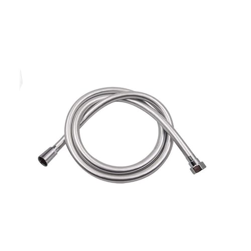CSFFA Duschschlauch, 1,2 m, 1,5 m, 2 m, Badezimmer-Wasserschlauch, Schwarz, Gold, Grau, PVC-Handbrauseschlauch, Anti-Twist-Plubing-Ersatzset(Grey 2m) von CSFFA