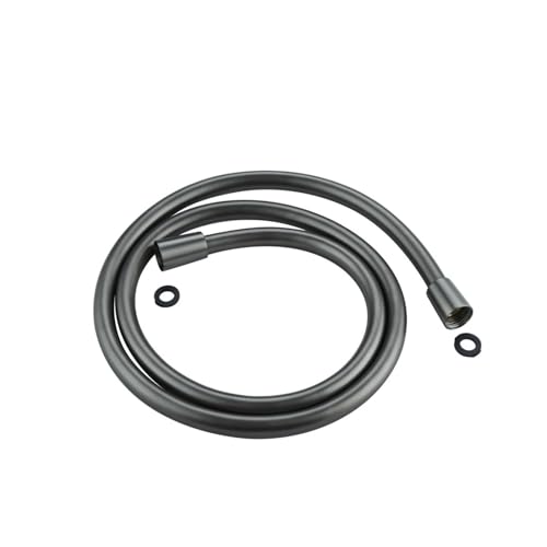 CSFFA Duschschlauch, 1,2 m, 1,5 m, 2 m, Badezimmer-Wasserschlauch, Schwarz, Gold, Grau, PVC-Handbrauseschlauch, Anti-Twist-Plubing-Ersatzset(Gun grey 2m) von CSFFA