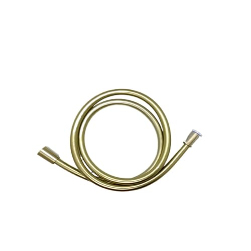 CSFFA Duschschlauch 1,2 m 1,5 m 2 m Badezimmer-Wasserschlauch Schwarz Gold Grau PVC Handbrauseschlauch Anti-Twist-Plubing-Ersatzset(Gold 2m) von CSFFA