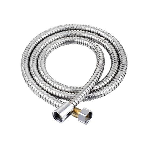 CSFFA Edelstahl-Brauseschlauch, lang, for Badezimmer, Dusche, Wasserschlauch, Verlängerung, Sanitärrohr, Duschkopf, Badezimmerzubehör(Sliver,1.5M) von CSFFA