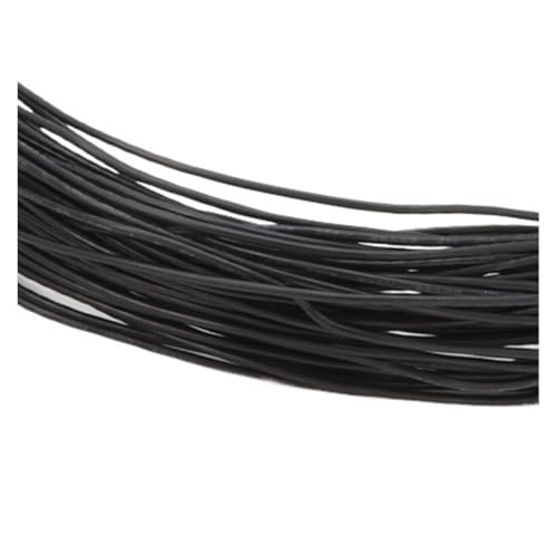 CSFFA Einadriger Kupferdraht 26 24 22 20 18 AWG PVC-Isolierung Massiv verzinnt Plattierung LED-Leitung DIY-Ausrüstung Elektrokabel(Black,50m,24AWG) von CSFFA