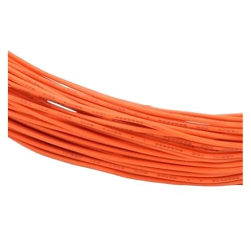 CSFFA Einadriger Kupferdraht 26 24 22 20 18 AWG PVC-Isolierung Massiv verzinnt Plattierung LED-Leitung DIY-Ausrüstung Elektrokabel(Orange,50m,24AWG) von CSFFA