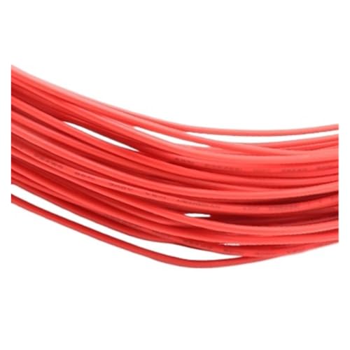 CSFFA Einadriger Kupferdraht 26 24 22 20 18 AWG PVC-Isolierung Massiv verzinnt Plattierung LED-Leitung DIY-Ausrüstung Elektrokabel(Red,5m,24AWG) von CSFFA