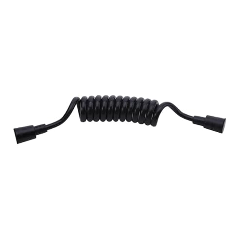 CSFFA Frühling Dusche Düse Sprinkler Schlauch Weiche Schläuche Flexible Teleskop Rohr Toilette Bidet Spray Rohr 1,5 M/2 M(Black,150cm) von CSFFA